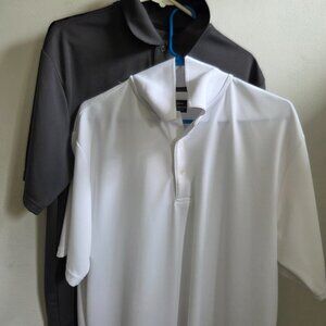 Ben Hogan golf shirt, 2 pack, large, gray and white